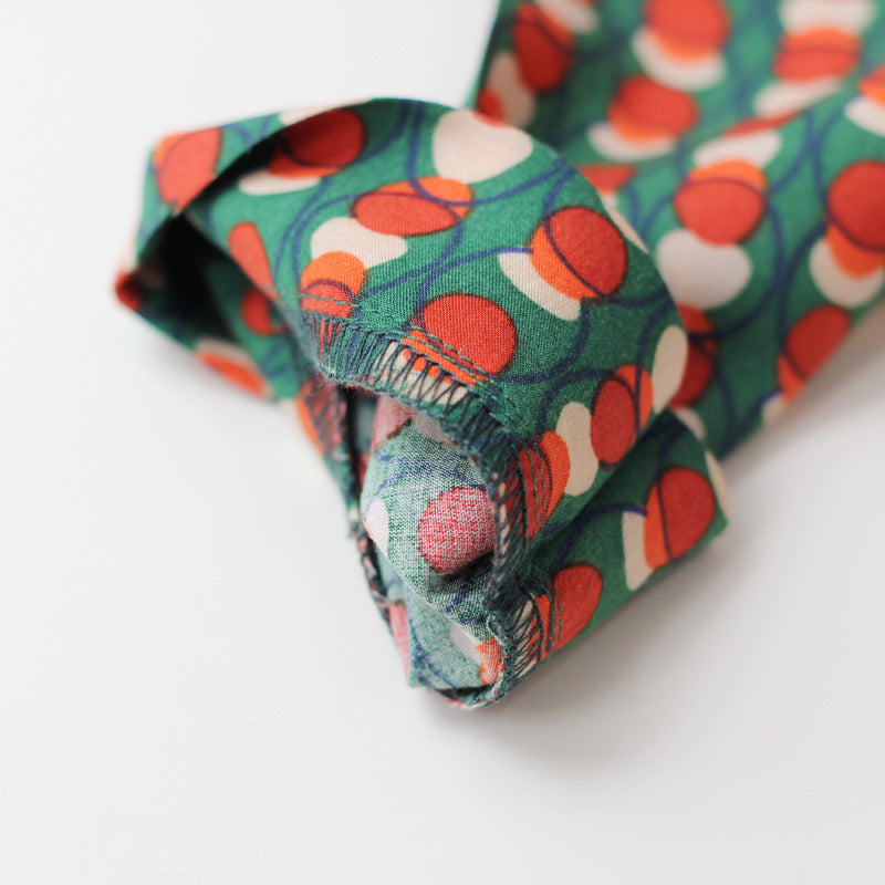 Retro Loungewear 2-delig Set met Bedrukking voor Meisjes