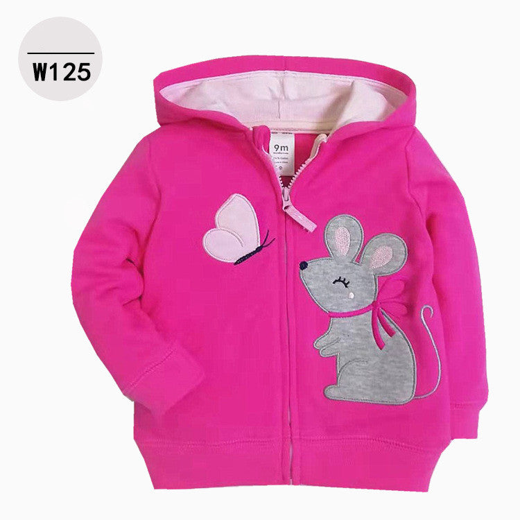 Hoodie V-hals met borduurwerk en rits voor Baby's / Peuters