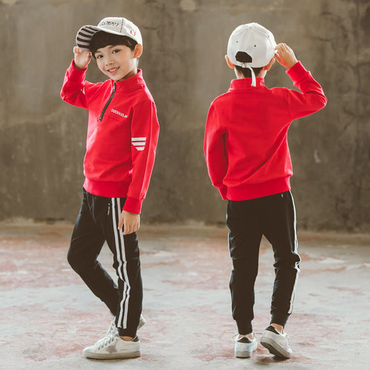 Tweedelige Set Sportkleding Sweatshirt met Rits & Broek voor Kinderen/ Tieners