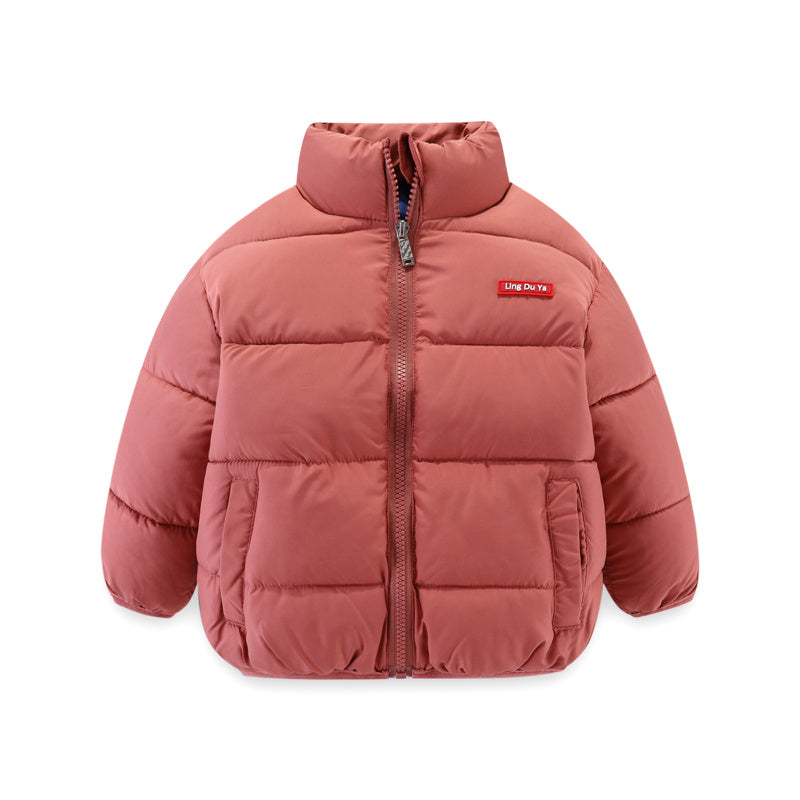 Casual Dikke Winterjassen van Katoen met Rits voor Kinderen
