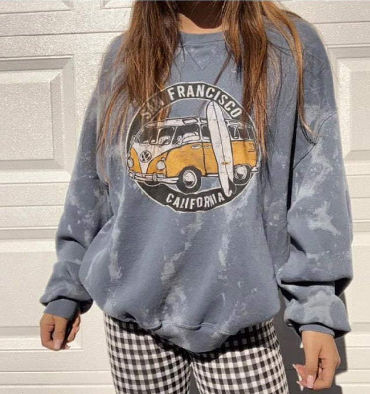 Basic Sweatshirt met autoprint