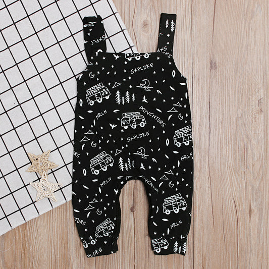 Trendy Casual Overalls met Print voor Baby's / Peuters