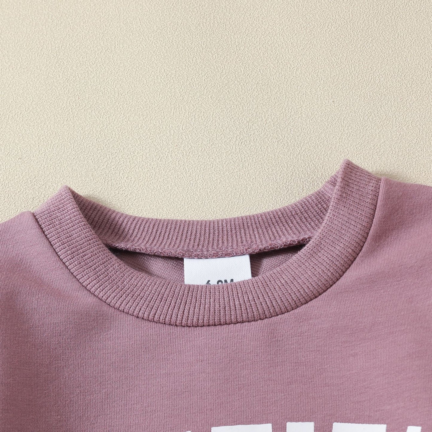 Casual Tweedelig Pak Effen Kleur Hoodie met Tekstprint & Joggingbroek met Veter voor Baby's/ Peuters