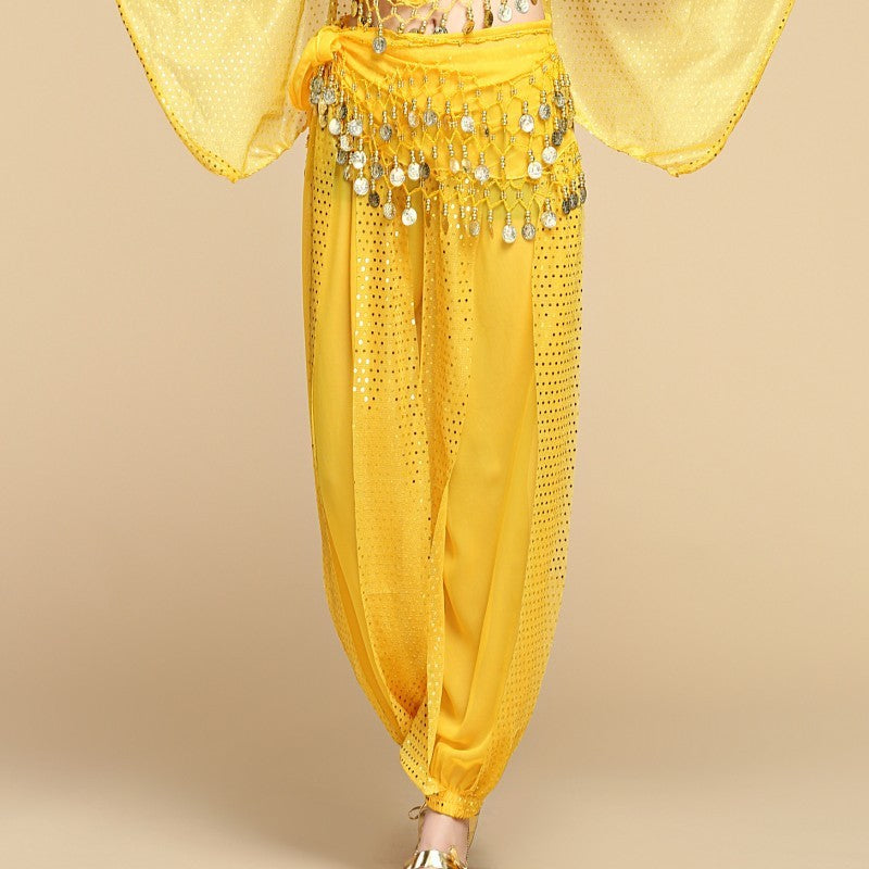 Indiase Dansbroek met Pailletten van Chiffon voor Dames