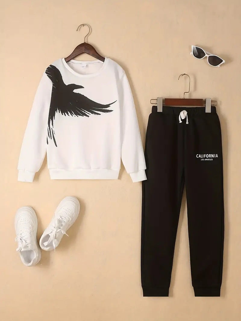 Design Sense Tweedelige Set Multicolor Sweatshirt & Broek voor Kinderen/ Tieners