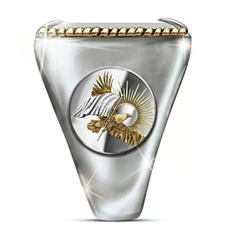 Indian Chief Hiphop Pirate-Eagle Ring van Legering in Amerikaanse Stijl voor Heren