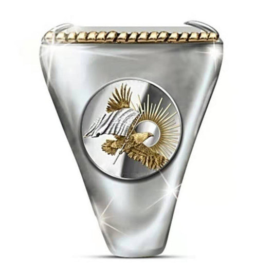 Indian Chief Hiphop Pirate-Eagle Ring van Legering in Amerikaanse Stijl voor Heren