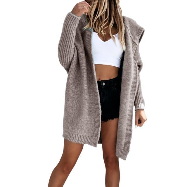Amerikaanse Casual Gestreepte Oversized Effen Kleur Trui-vest met Ritssluiting voor Dames