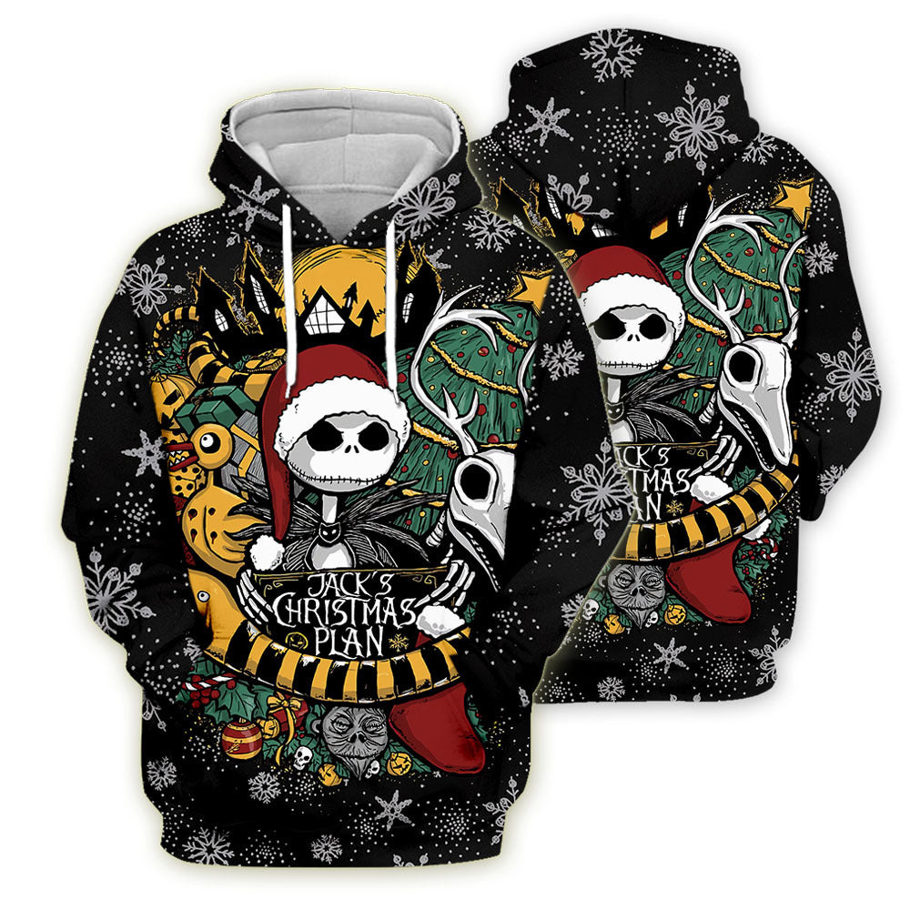 Kerst digitale print Hoodie