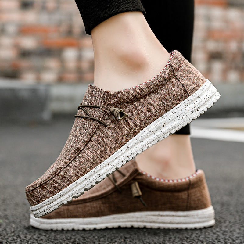 Amerikaanse Comfortabele Casual Effen Kleur Canvas Schoenen van Mesh voor Heren