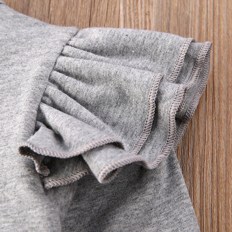 Europese en Amerikaanse Trendy 2-delig Outfit voor meisjes