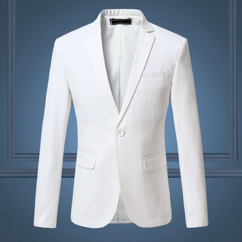 Elegante Casual Effen Kleur  Slim Fit Business/ Feestelijk Blazer met Revers en Enkele Knoopsluiting voor Heren