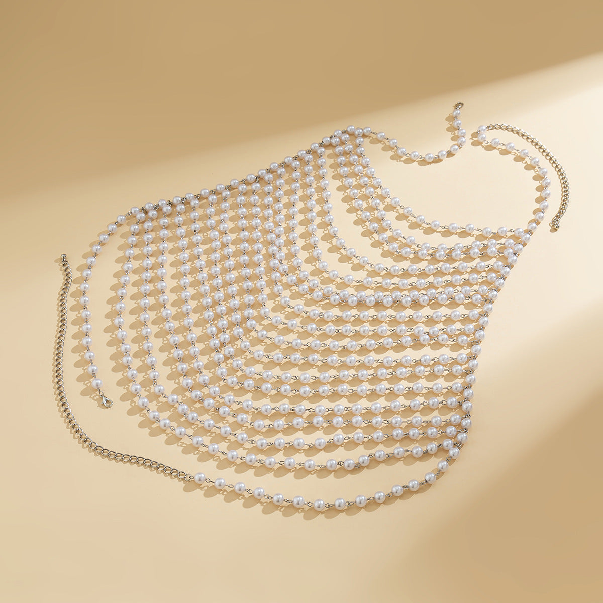Stijlvolle Elegante Sexy Meerlaagse Bodychain van Imitatie Parels voor Dames