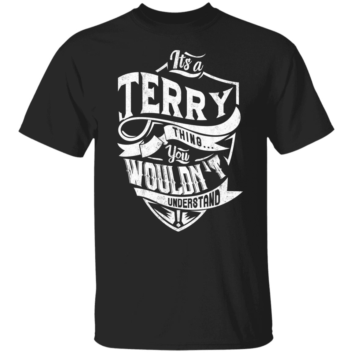 Amerikaanse Casual Humor Bedrukte It's a Terry Thing' Print T-shirt met Ronde Hals en Korte Mouwen voor Heren & Jongens