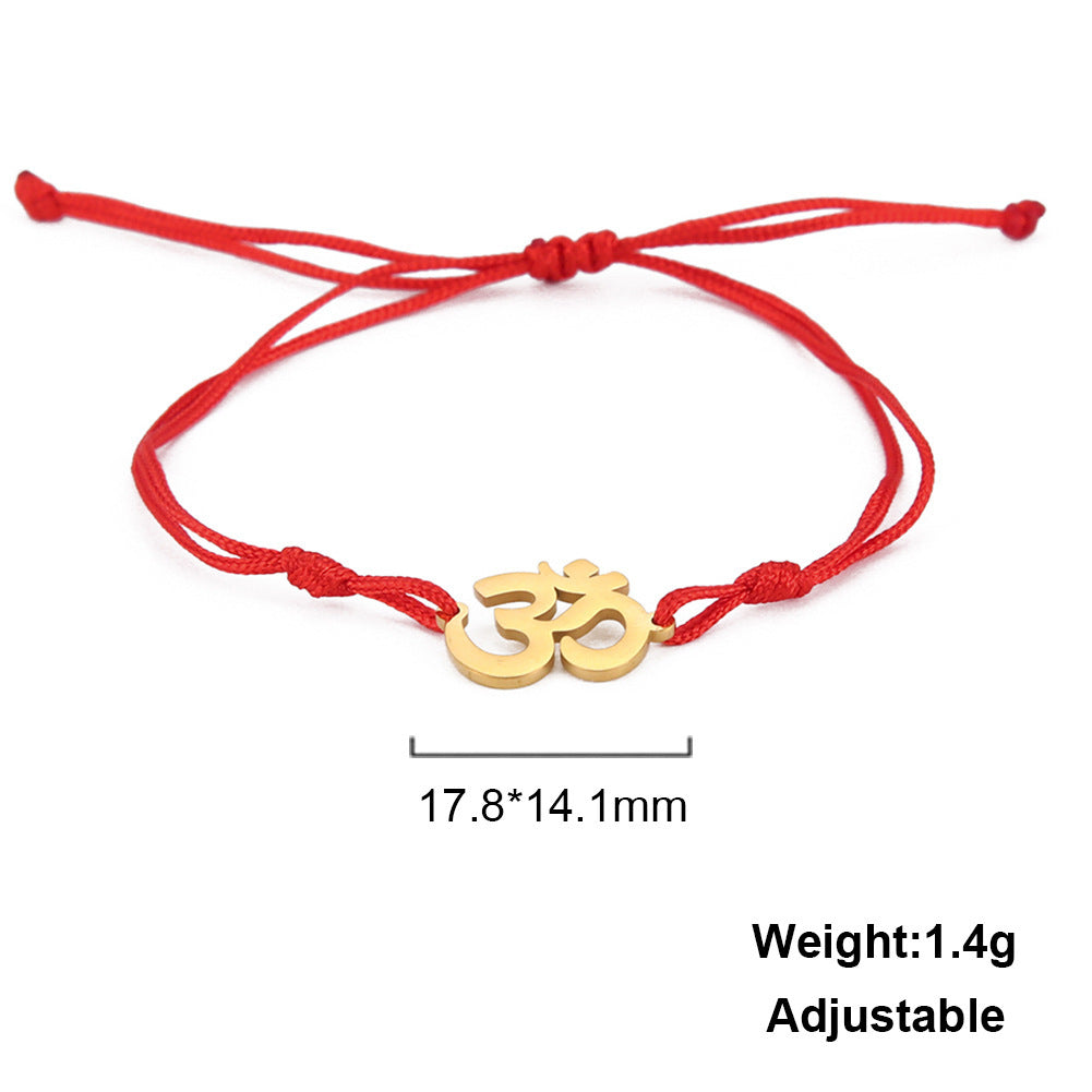 Indiase UNIFT Om-armband met Titanium Stalen/Gouden OHM-symbool voor Unisex