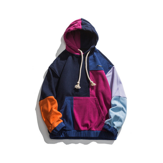Retro Originele Multicolor Capuchon hoodie