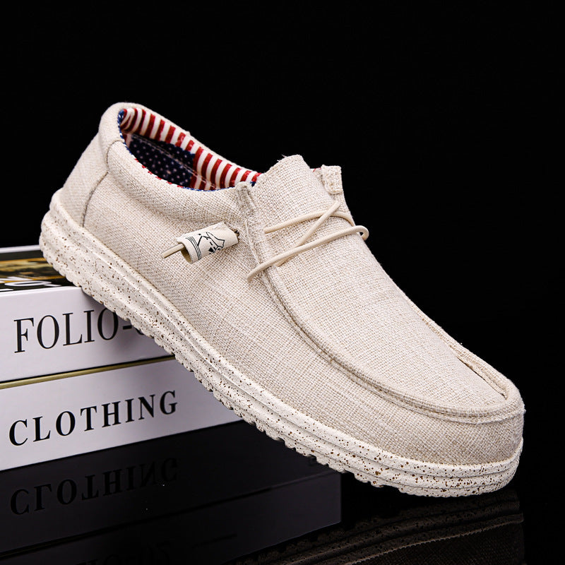 Amerikaanse Comfortabele Casual Effen Kleur Canvas Schoenen van Mesh voor Heren