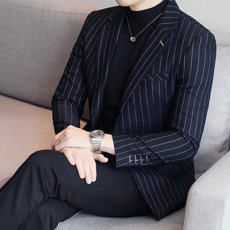 Designer Ontwerp Casual Formeel Gestreepte Jacket voor Heren & Jongens