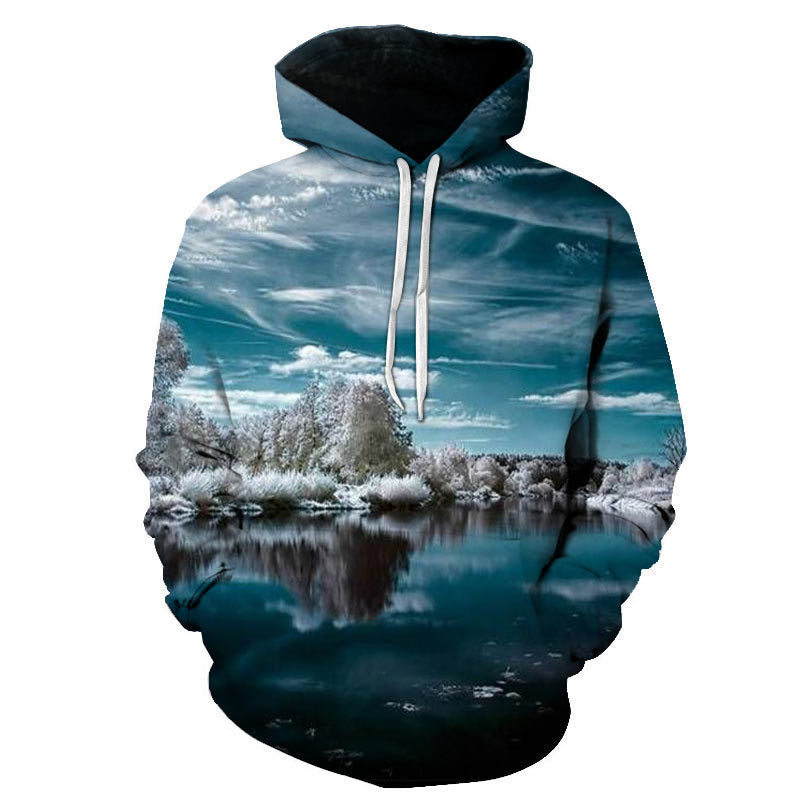 Fotografie landschap digitale print hoodie