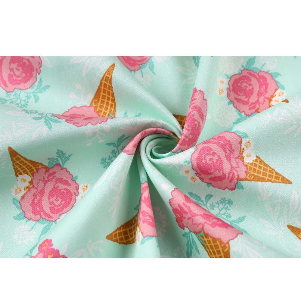 Vintage print Hepburn rok