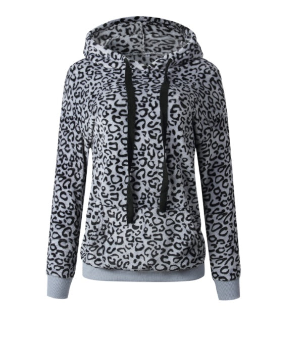 Hoodie met luipaardprint