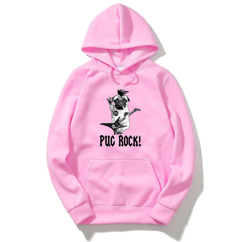 Populaire hoodie met PUG-print