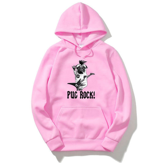 Populaire hoodie met PUG-print