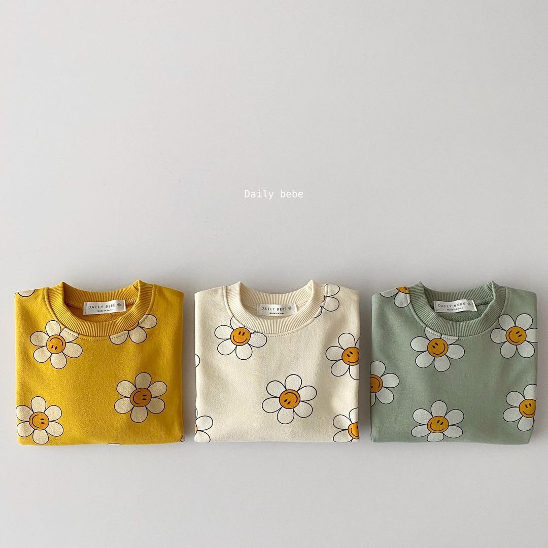 Casual Sweatshirt met Zonnebloem Anime voor Kinderen