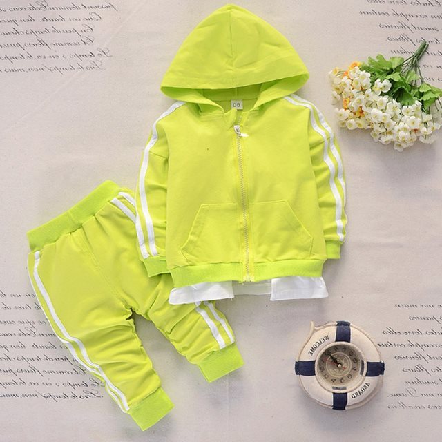 Trendy Tweedelig Sport-Outfit Hoodie & Broek voor Baby's / Peuters