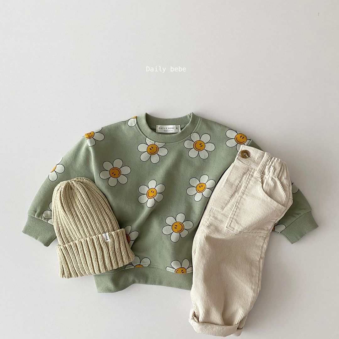 Casual Sweatshirt met Zonnebloem Anime voor Kinderen