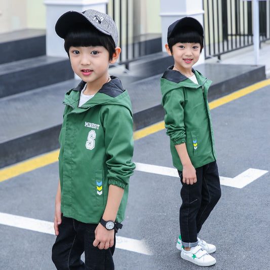 Trenchcoat met Letterprint voor Kinderen / Tieners