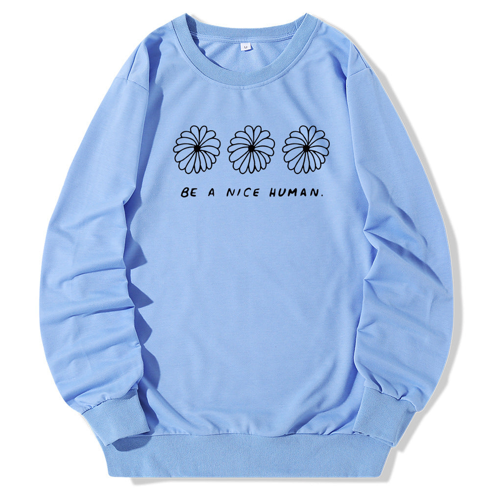 Europese en Amerikaanse Sweatshirt met Ronde Hals en Cartoonprint voor Dames/ Plus-size & Meiden