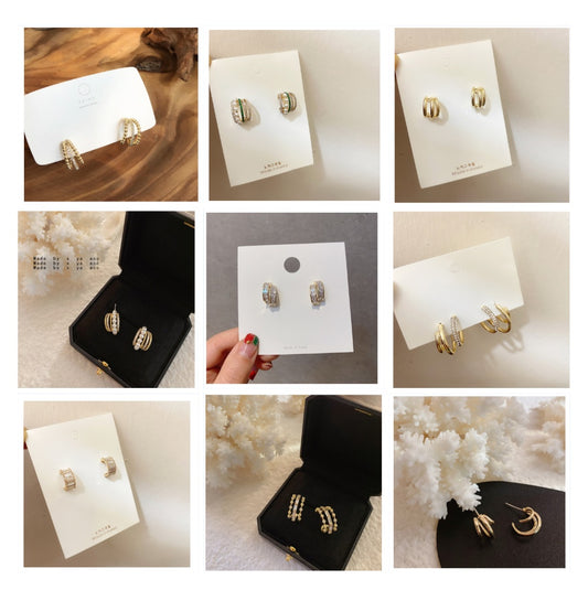 Elegante Retro Temperament All-Match Oorbellen voor Dames