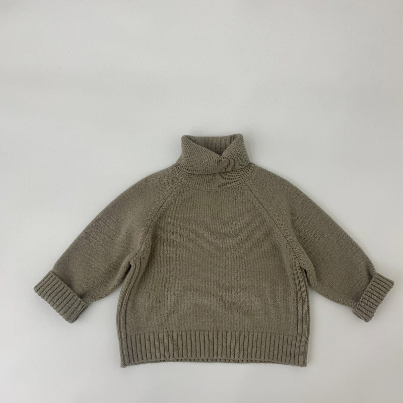 Casual Effen Kleur Gebreide Sweater voor Peuters / Kinderen