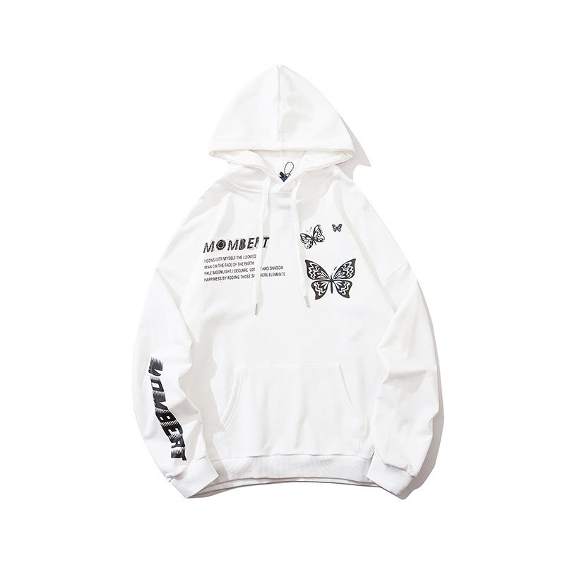 Originele getijdenvlinderprint sweatshirt hoodie
