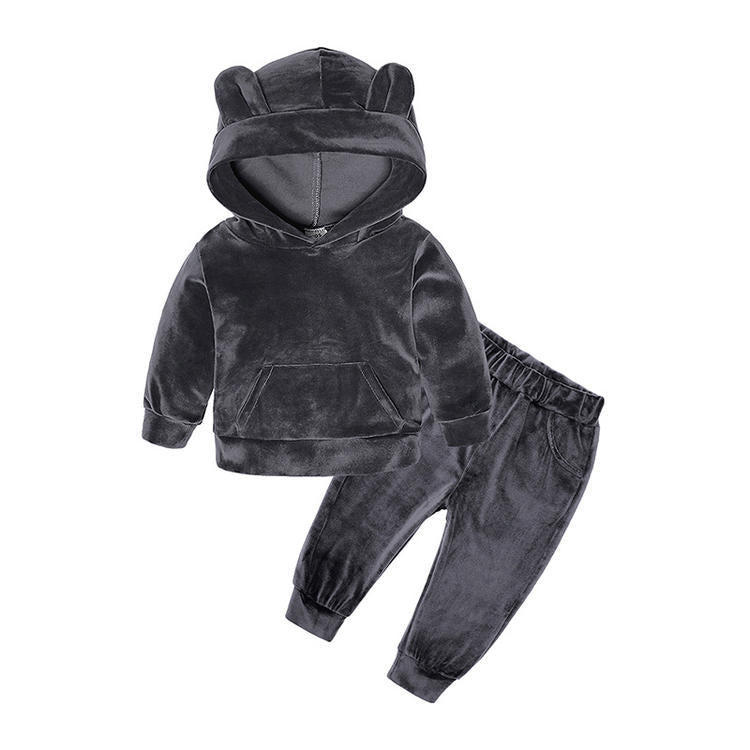 Tweedelig Winter Set Hoodie & Broek voor Kinderen