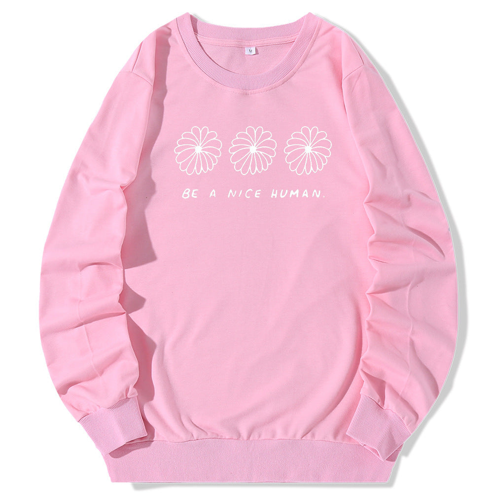 Europese en Amerikaanse Sweatshirt met Ronde Hals en Cartoonprint voor Dames/ Plus-size & Meiden