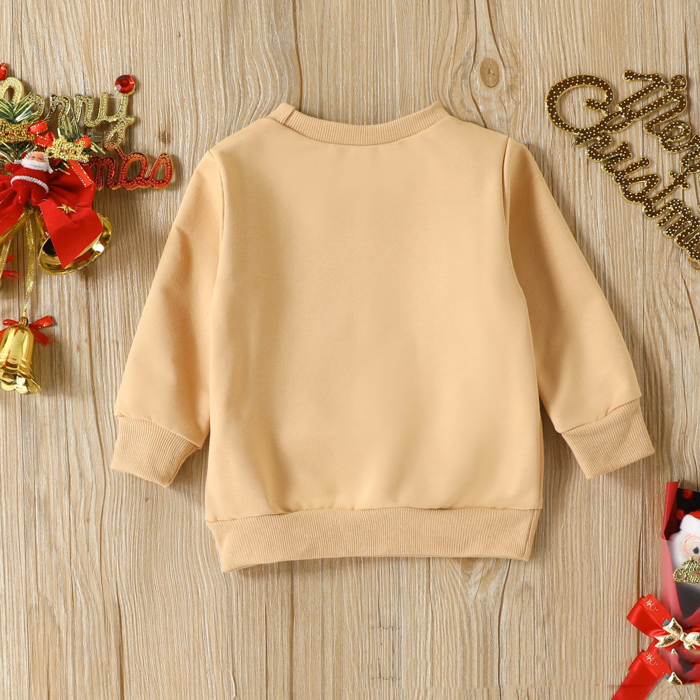 Casual Christmas Sweatshirt met Print in Europese & Amerikaanse Stijl voor Kinderen