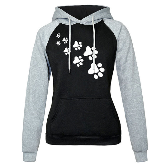 Hoodie met kattenpootprint