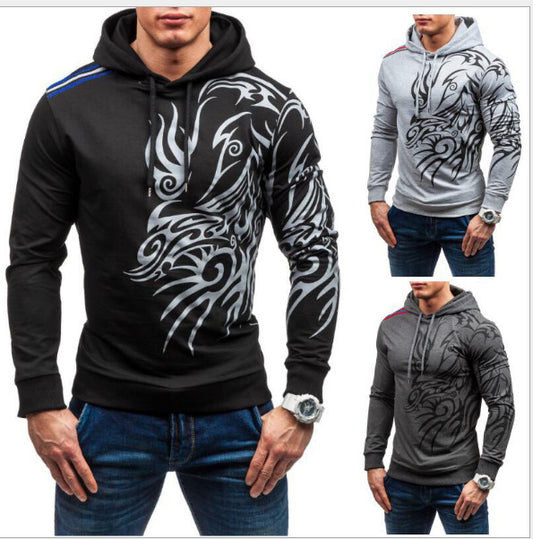 Hoodie met drakenprint