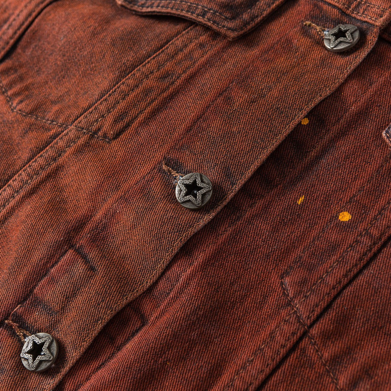 Amerikaanse Retro Gardient Losse Spijkerjacket met Knoopsluitng en Zakken voor Dames & Heren