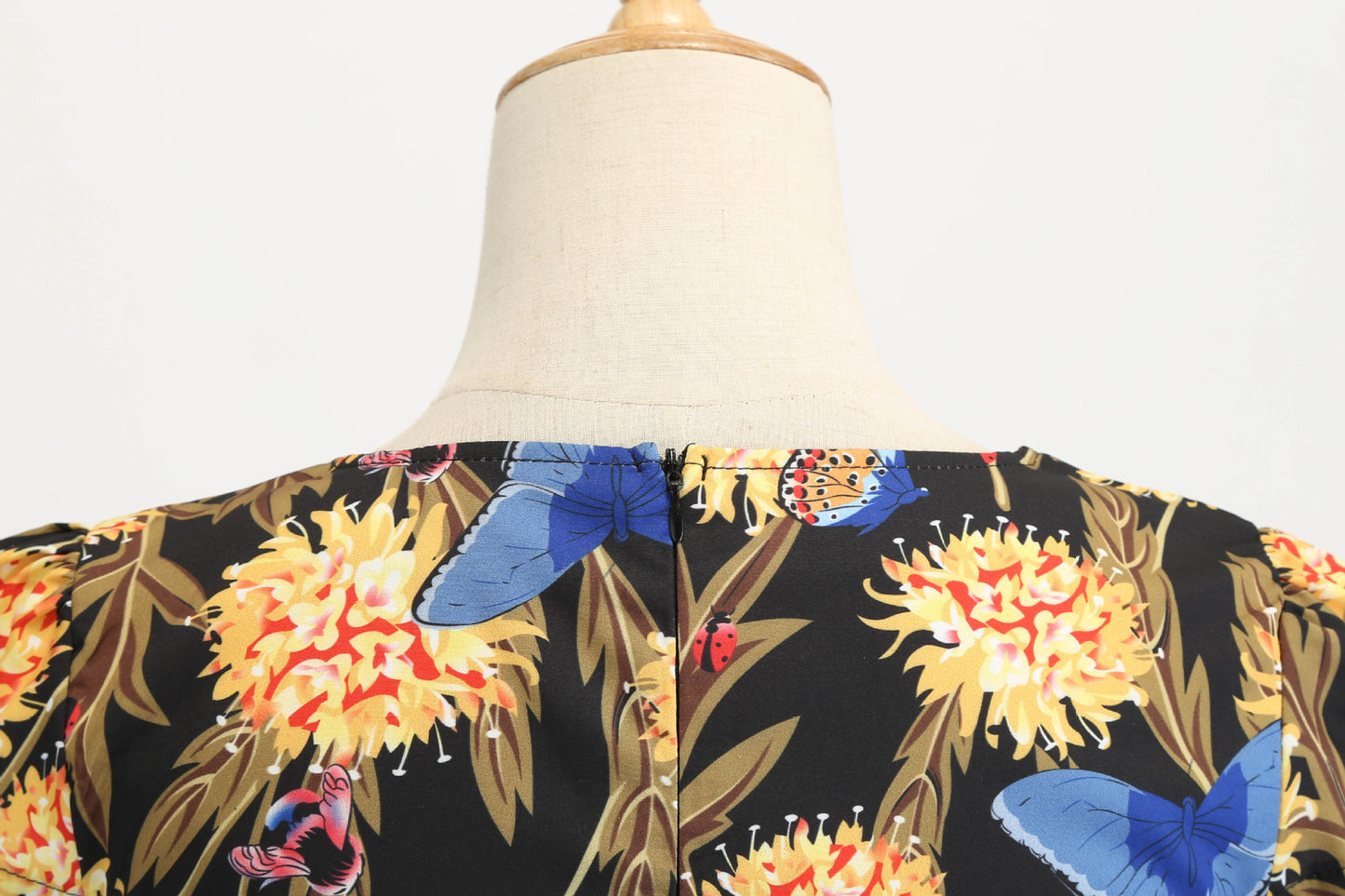 Hepburn Style Tempramentvolle Forens Vintage Swingjurk met Bloemenprint voor Dames & Plus-size