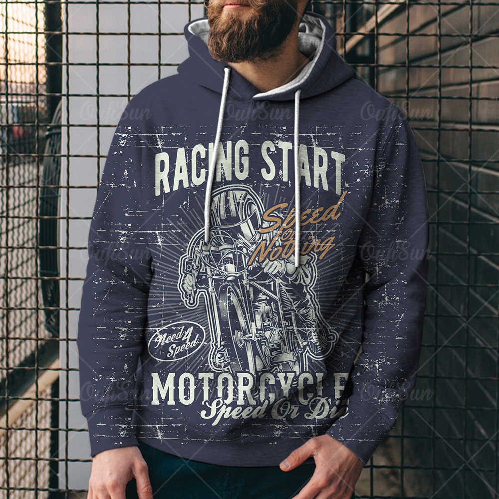 Geprinte hoodie met capuchon