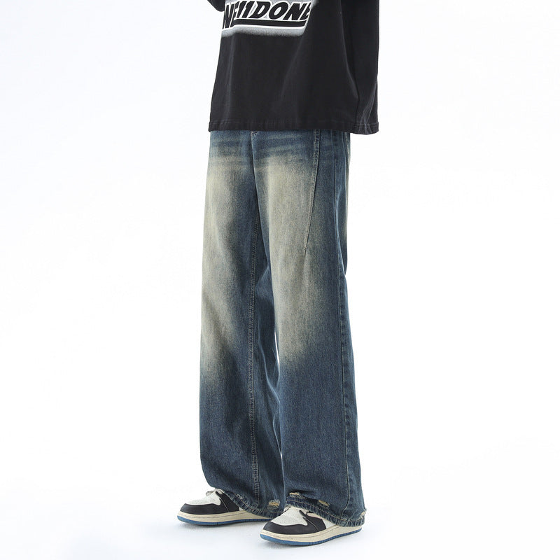 Casual American Fashion Wased Ripped Jeans voor Heren & Jongens