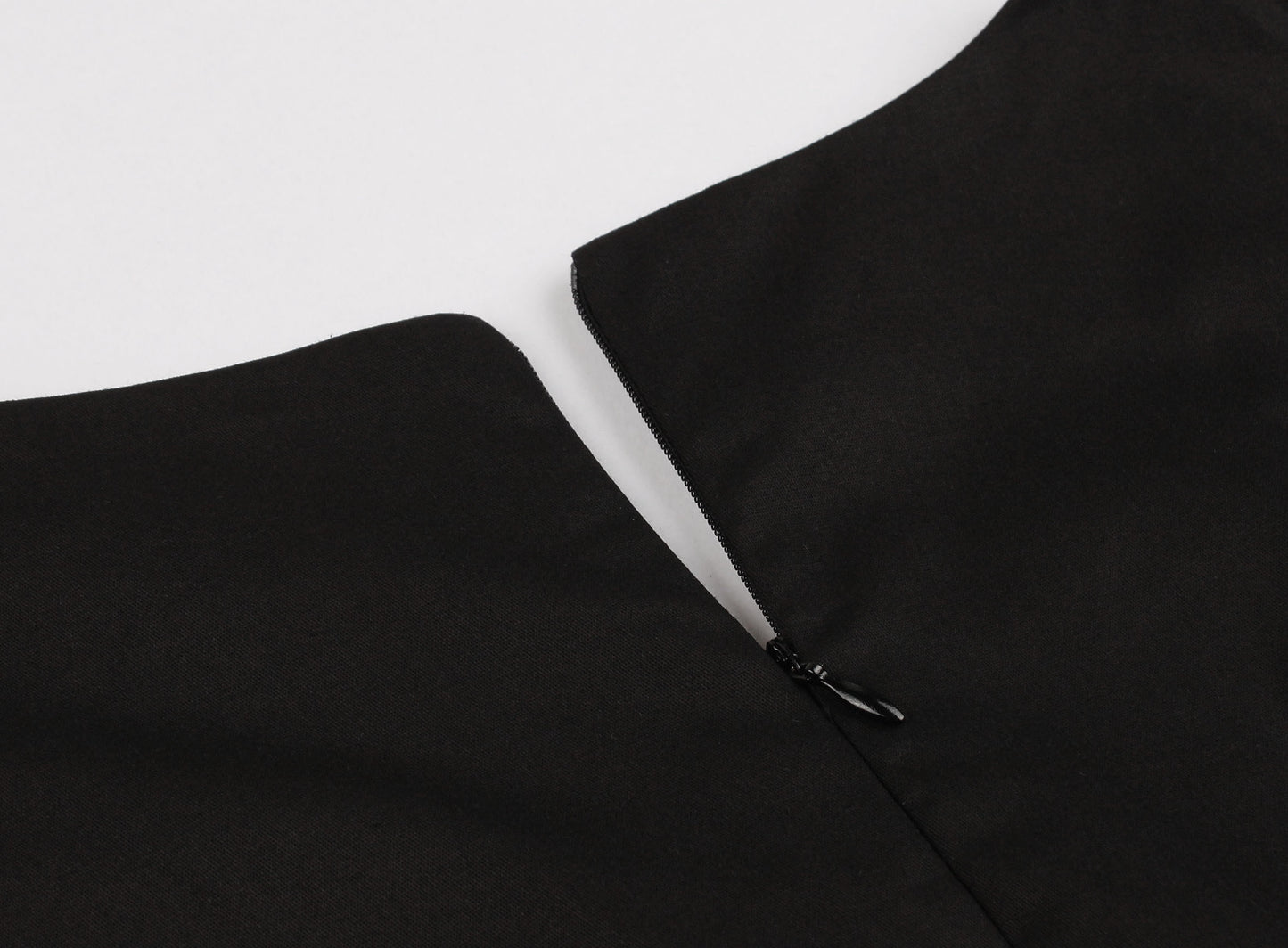 Hepburn Style Retro Forenzen Swingjurk in Effen Kleur met Korte Mouwen en Halloweenprint voor Dames & Plus-size