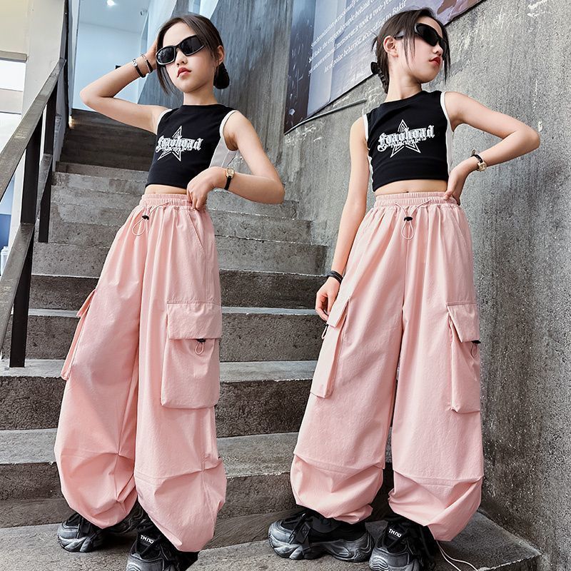 Corduroy Cargobroeken met Grote Zakken voor Meisjes