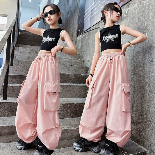 Corduroy Cargobroeken met Grote Zakken voor Meisjes