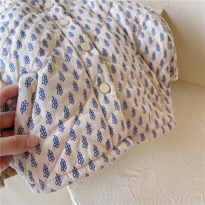 Casual Katoenen Winterjas met Bladeren voor Kinderen