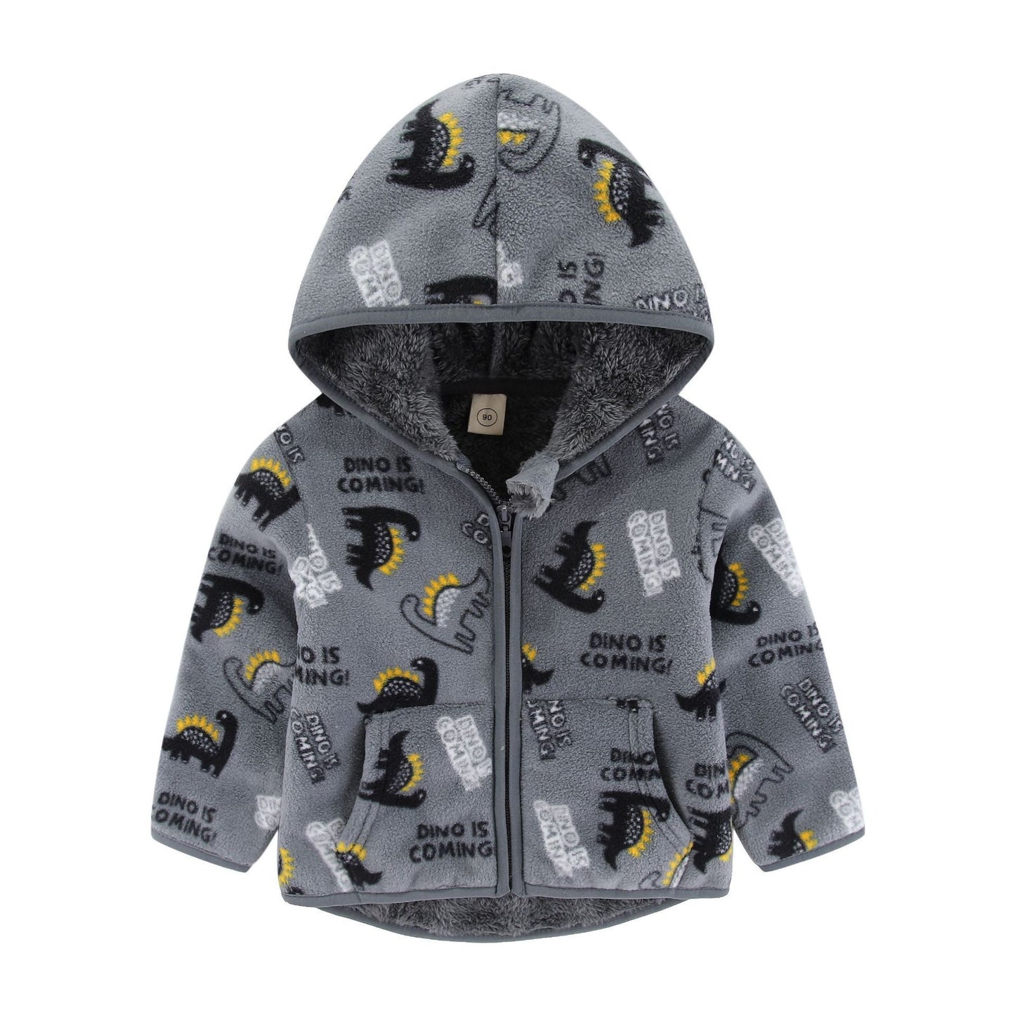 Polar Fleece Dikke Sweatvest met Stoere Print voor Peuters/Kinderen