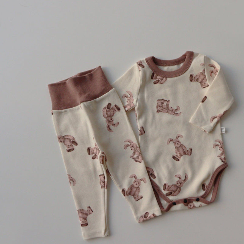 Pyjama-pak met Dierenprint 2-delig sets voor Baby's